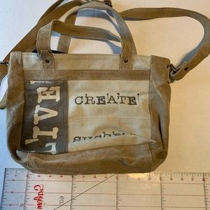 Mona B satchel purse. Crossbody and handle style